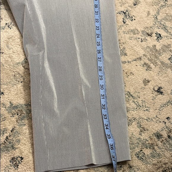 Premise Gray White Stripe Capri Tummy Control Trousers - Picture 9 of 10